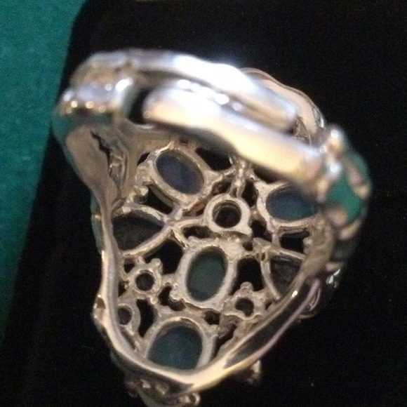 Genuine Natural Opal & Tanzanite Ring - Picture 10 of 11